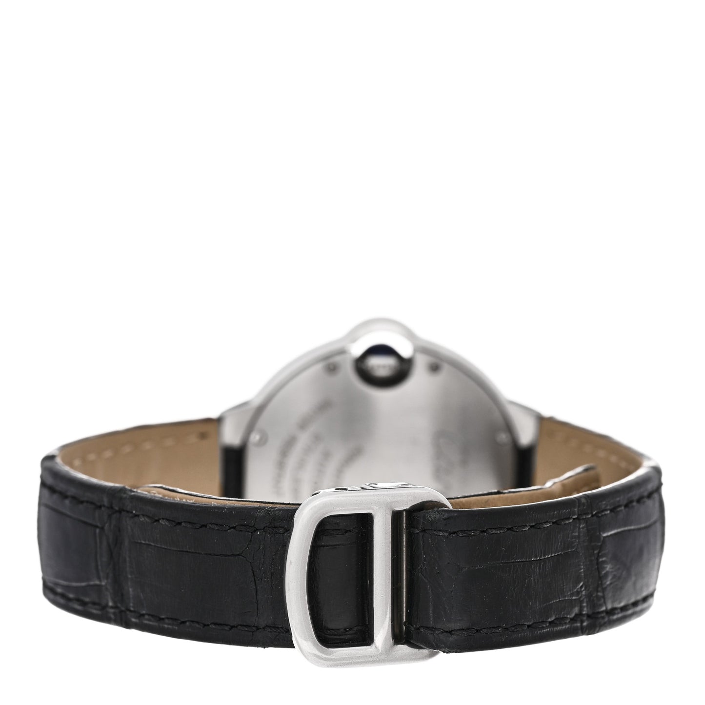 Stainless Steel Alligator 33mm Ballon Bleu De Cartier Automatic Watch