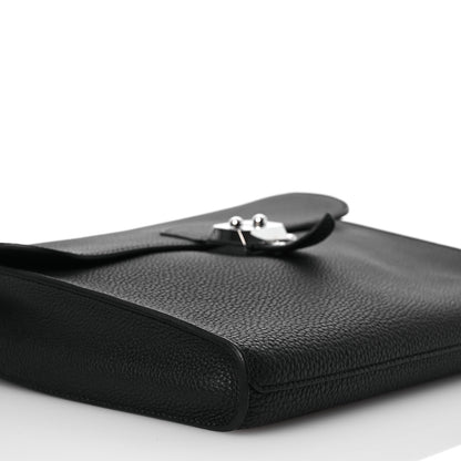 Hermes Togo Sac A Depeches 29 Messenger Bag Black 9 of 10