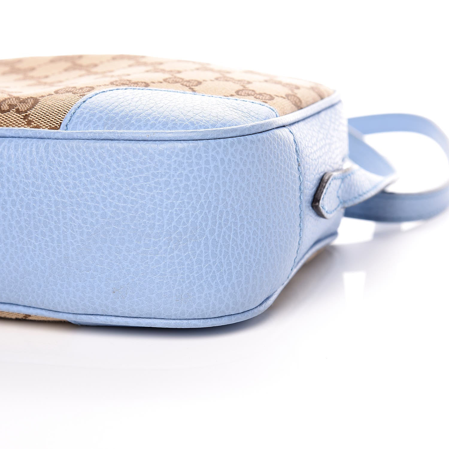 Gucci Monogram Mini Bree Messenger Bag Beige Mineral Blue 10 of 15