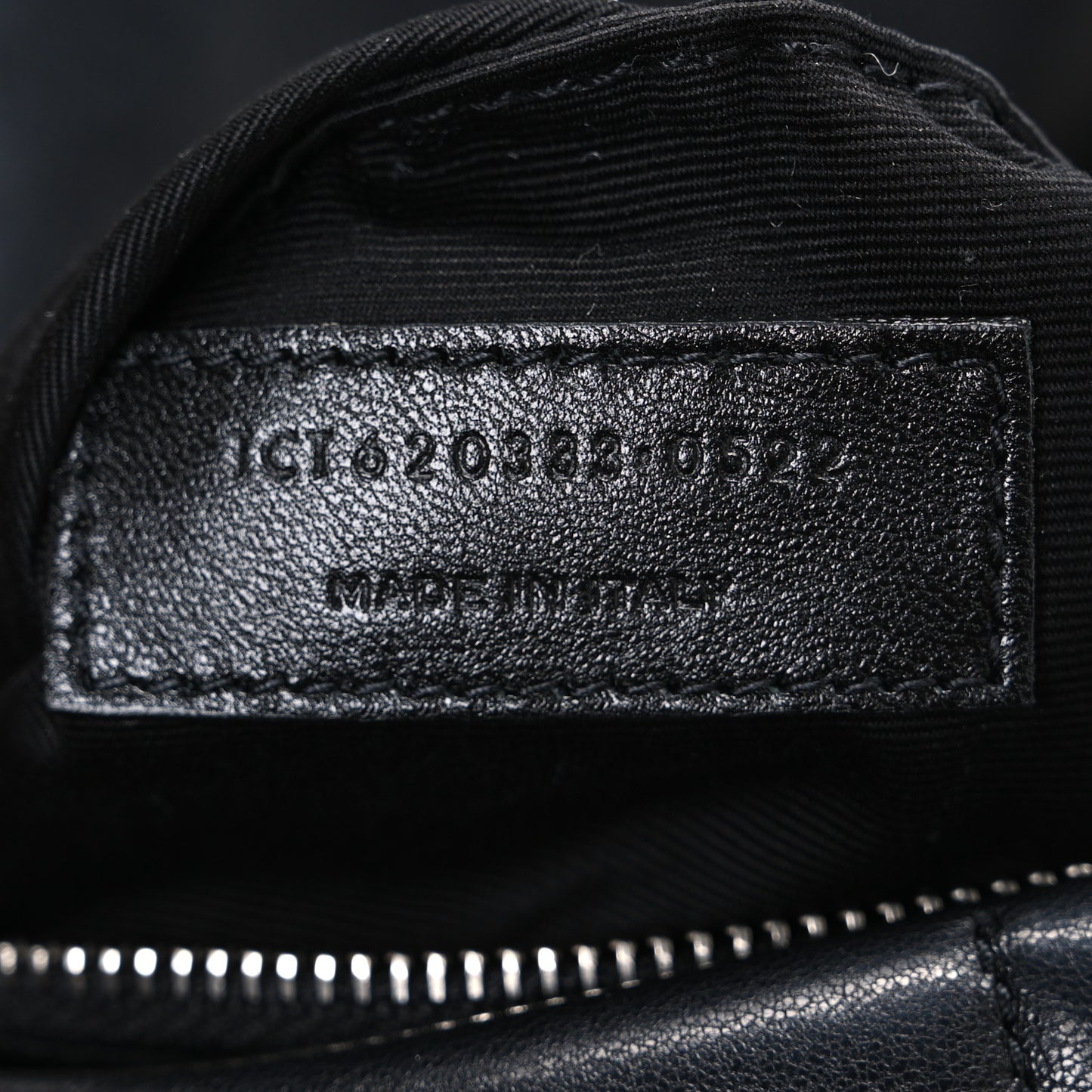 Lambskin Quilted Toy Loulou Puffer Monogram Chain Satchel Black