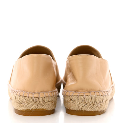 Chanel Lambskin CC Espadrilles 39 Beige Black 10 of 10
