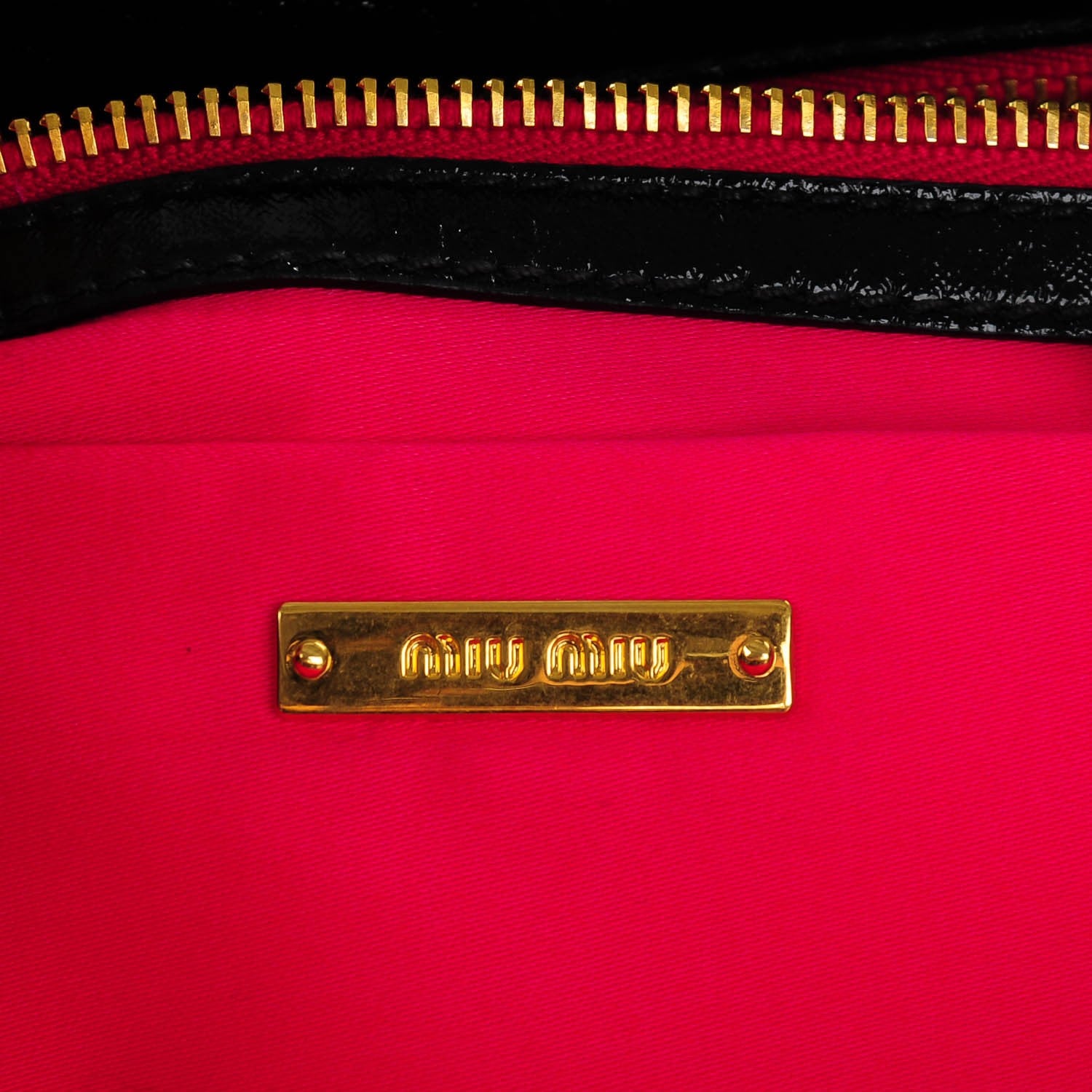 Miu Miu Vinyl Tote Black 6 of 8