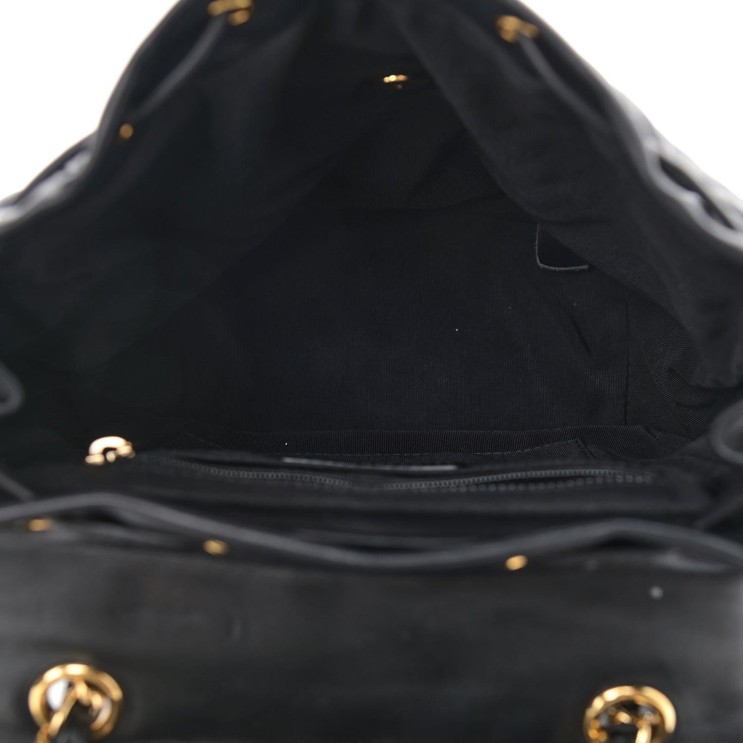 Lambskin Chevron Quilted Small Urban Spirit Backpack Black