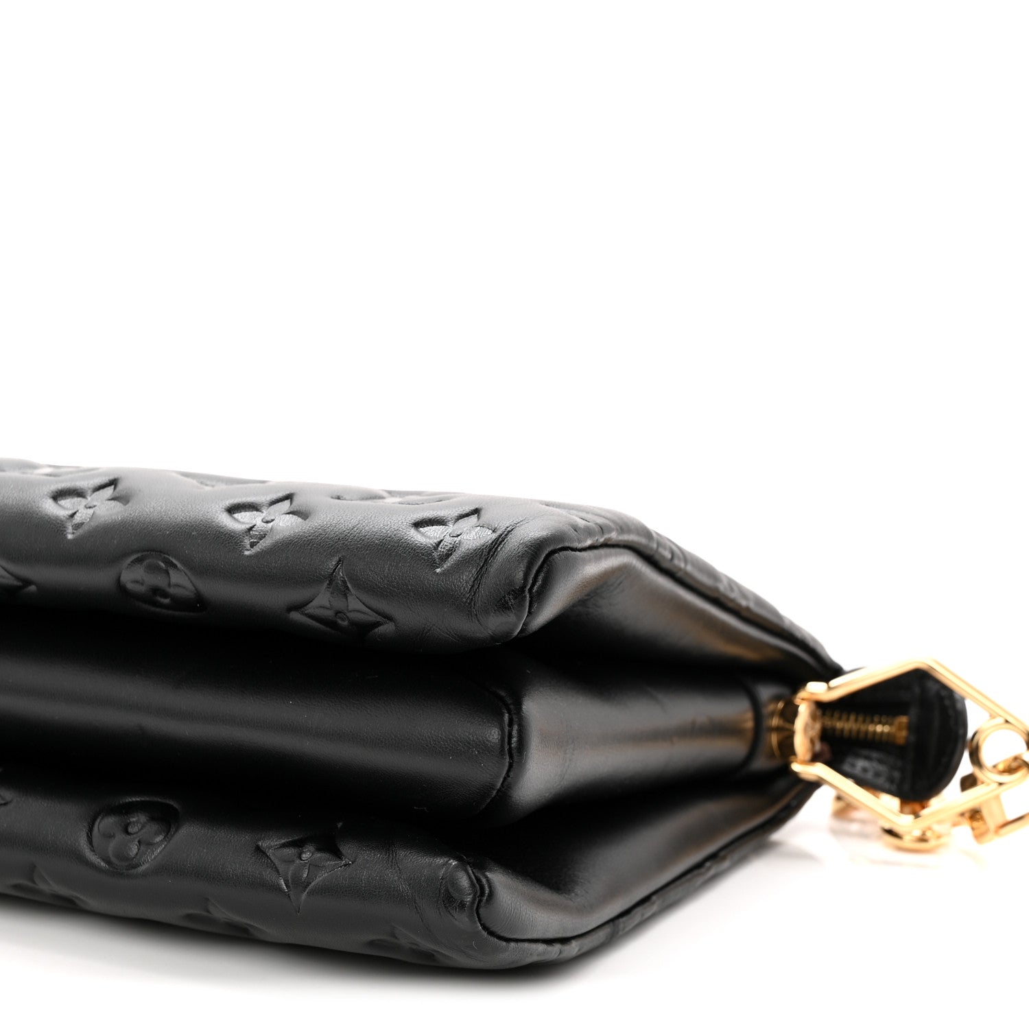 Louis Vuitton Lambskin Embossed Monogram Coussin PM Black 9 of 9