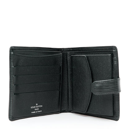 Louis Vuitton Epi Porte-Billets Compact Wallet Black 6 of 8