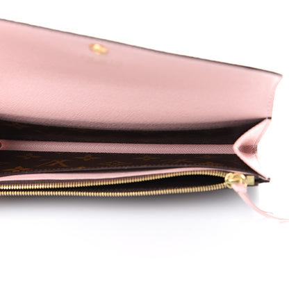 Louis Vuitton Monogram Emilie Wallet Rose Ballerine 4 of 7
