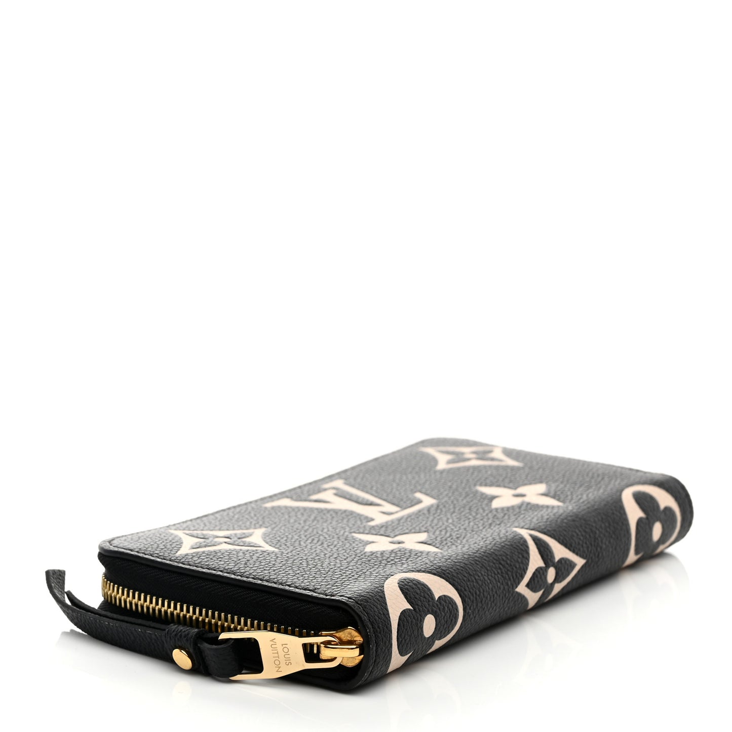 Empreinte Monogram Giant Zippy Wallet Black Beige
