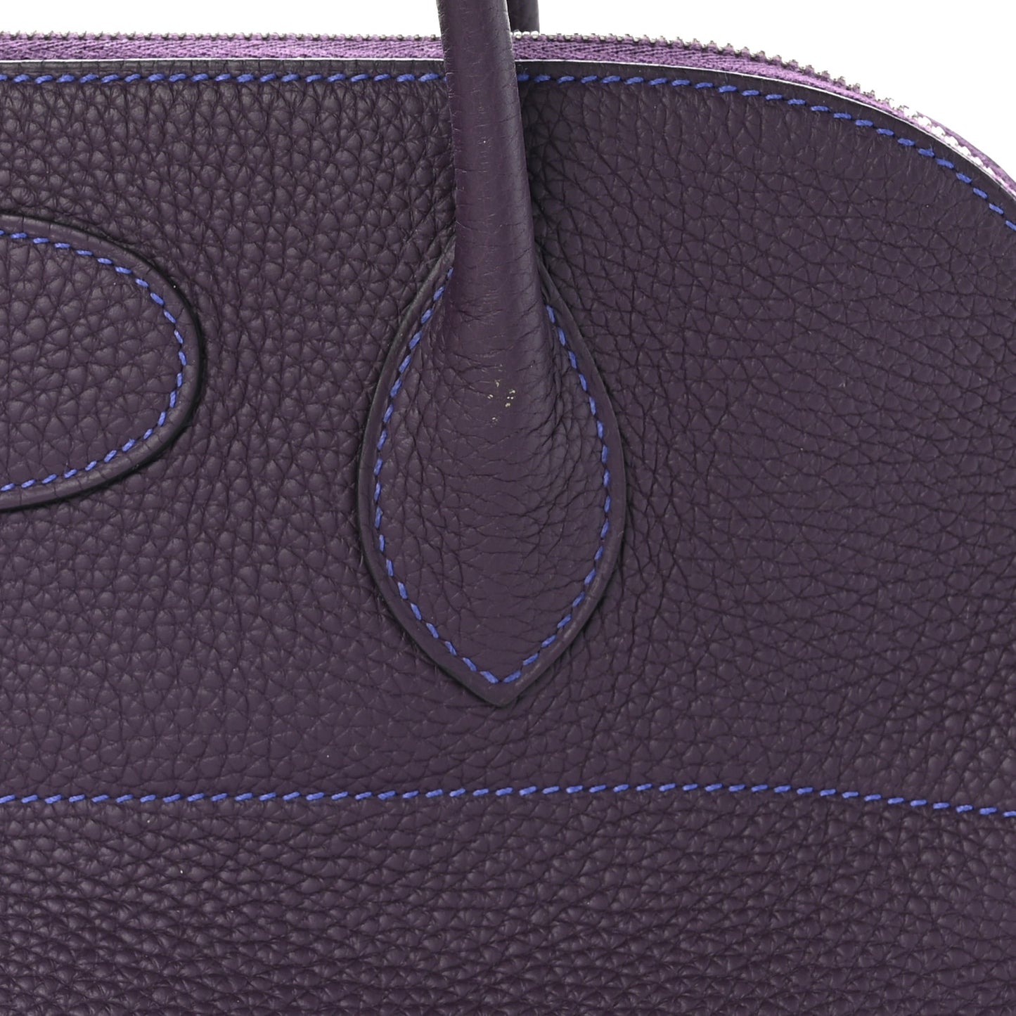 Taurillon Clemence Horseshoe Bolide 35 Raisin Bleu Electrique