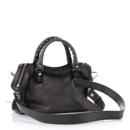 Balenciaga Grained Calfskin Classic Gold Hardware Mini City Ombre Grey Gradient 2 of 9