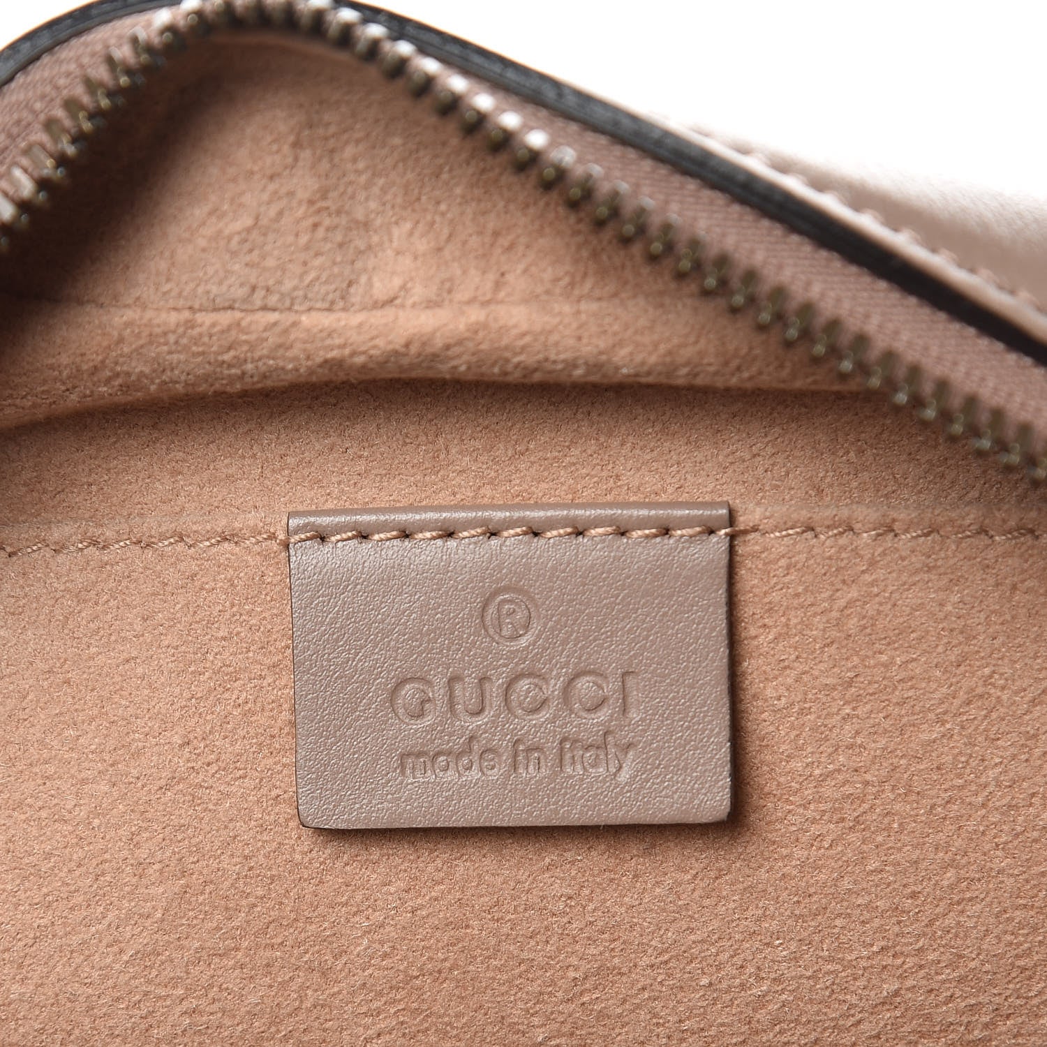Gucci Calfskin Matelasse Small GG Marmont Chain Shoulder Bag Taupe 6 of 9