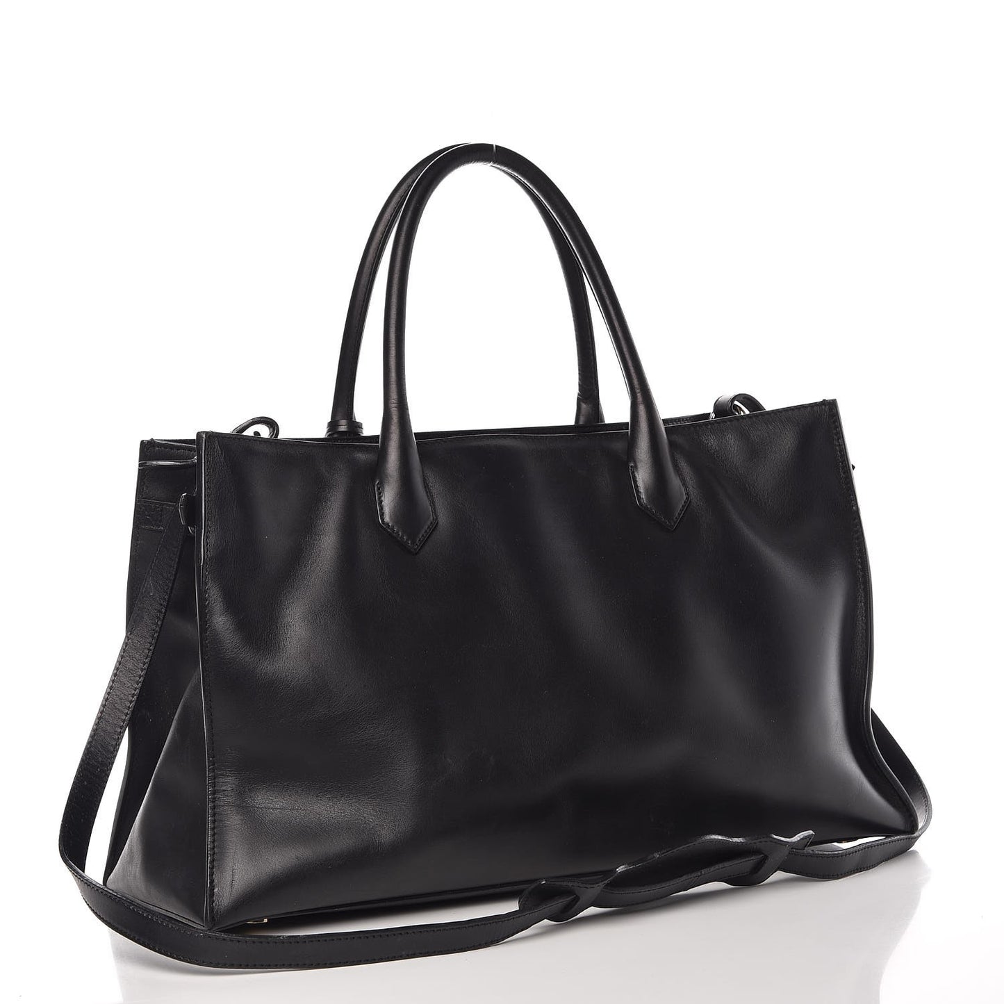 Calfskin Padlock Work S Bag Black