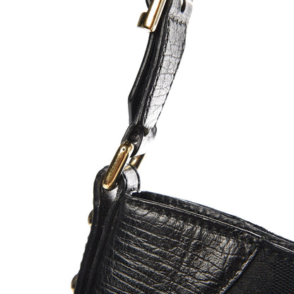 Gucci Monogram Web Hasler Hobo Black 11 of 13