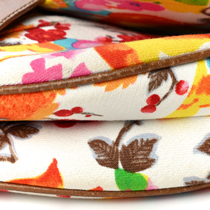 Christian Dior Canvas Floral Saddle Bag 13 of 18