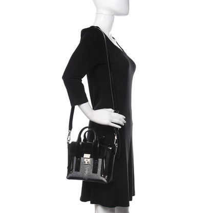 3.1 Phillip Lim 3.1 Smooth Calfskin Stingray Mini Pashli Satchel Black 2 of 12