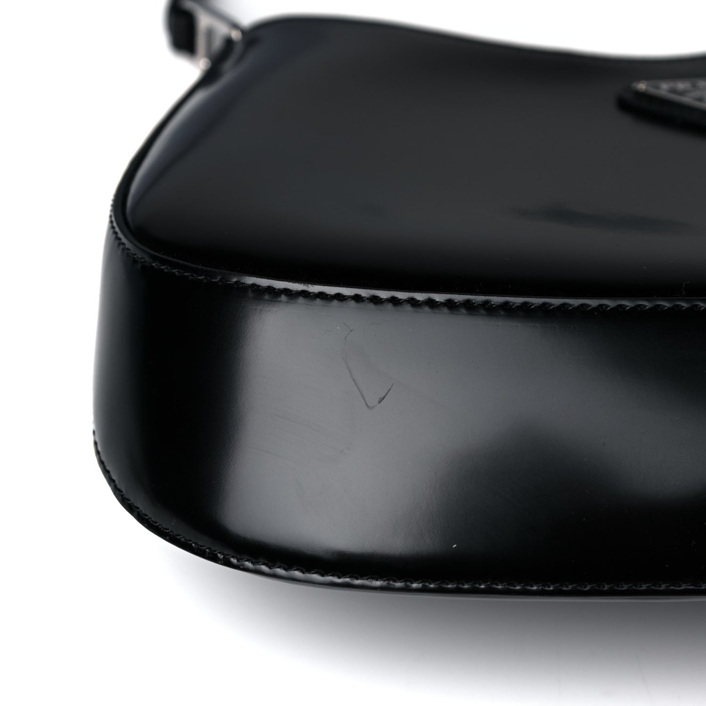 Spazzolato Cleo Shoulder Bag Black