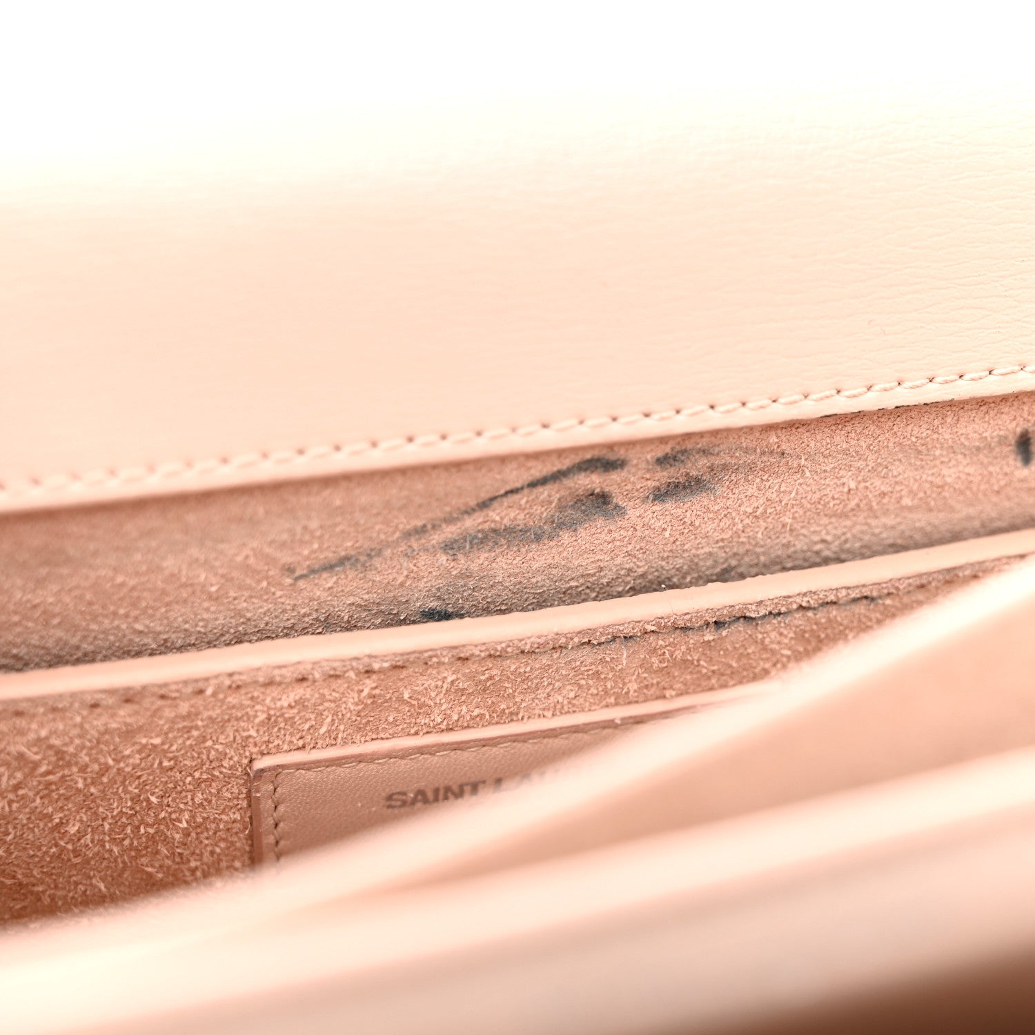Saint Laurent Calfskin Medium Monogram Sunset Marble Pink 12 of 19