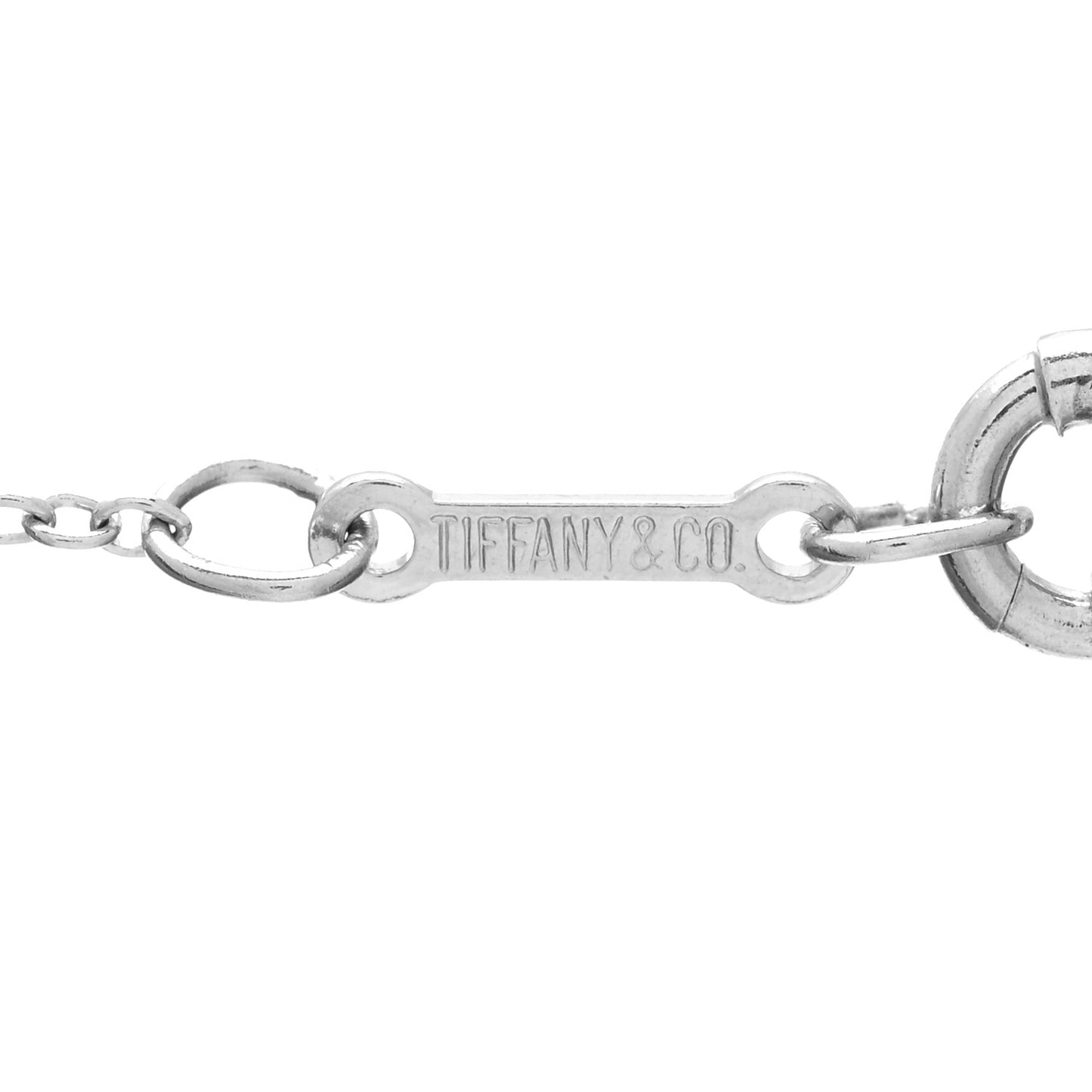 Platinum Diamond .40ct Elsa Peretti Diamonds by the Yard Pendant Necklace