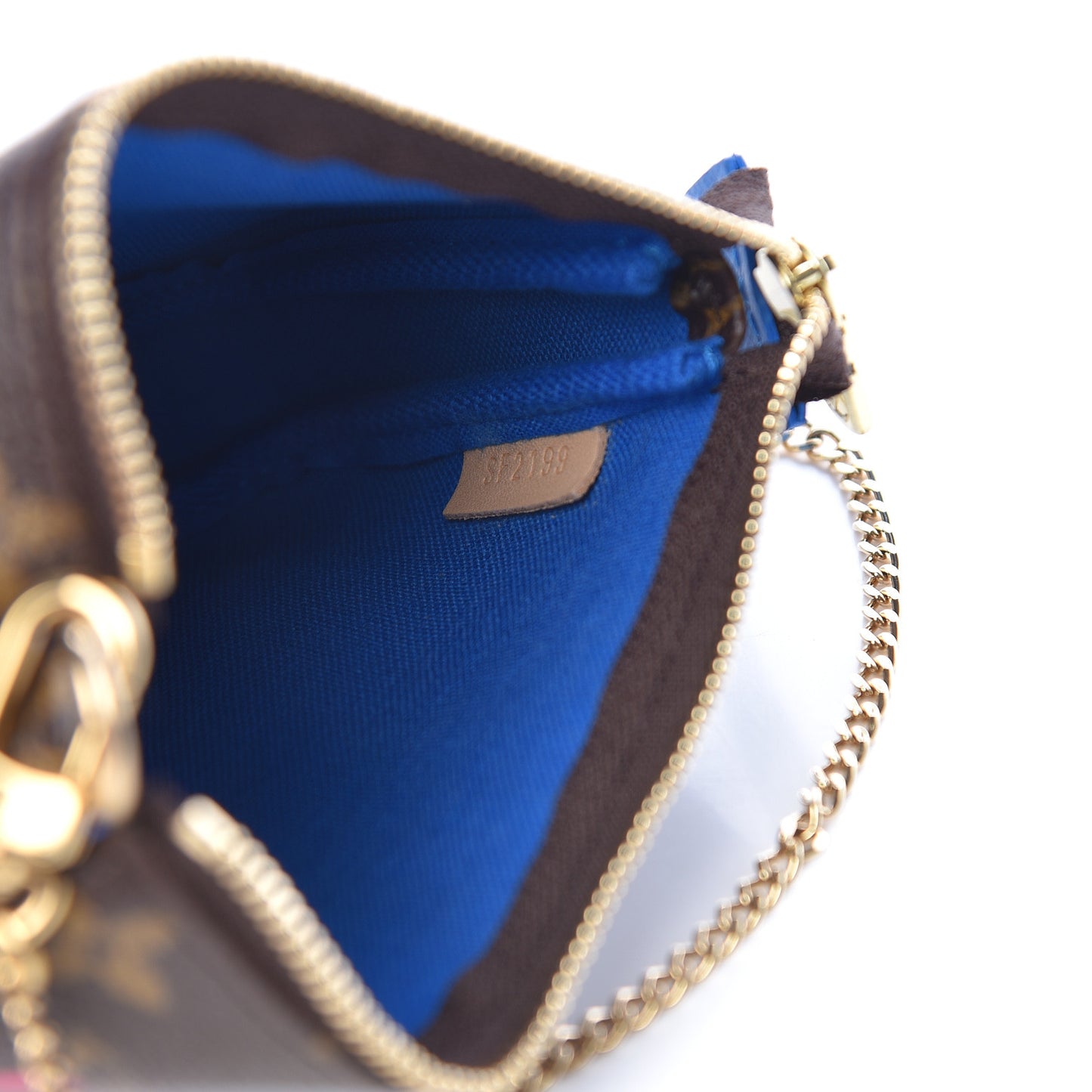 Monogram 2019 Christmas Animation Mini Venice Pochette Accessories Blue
