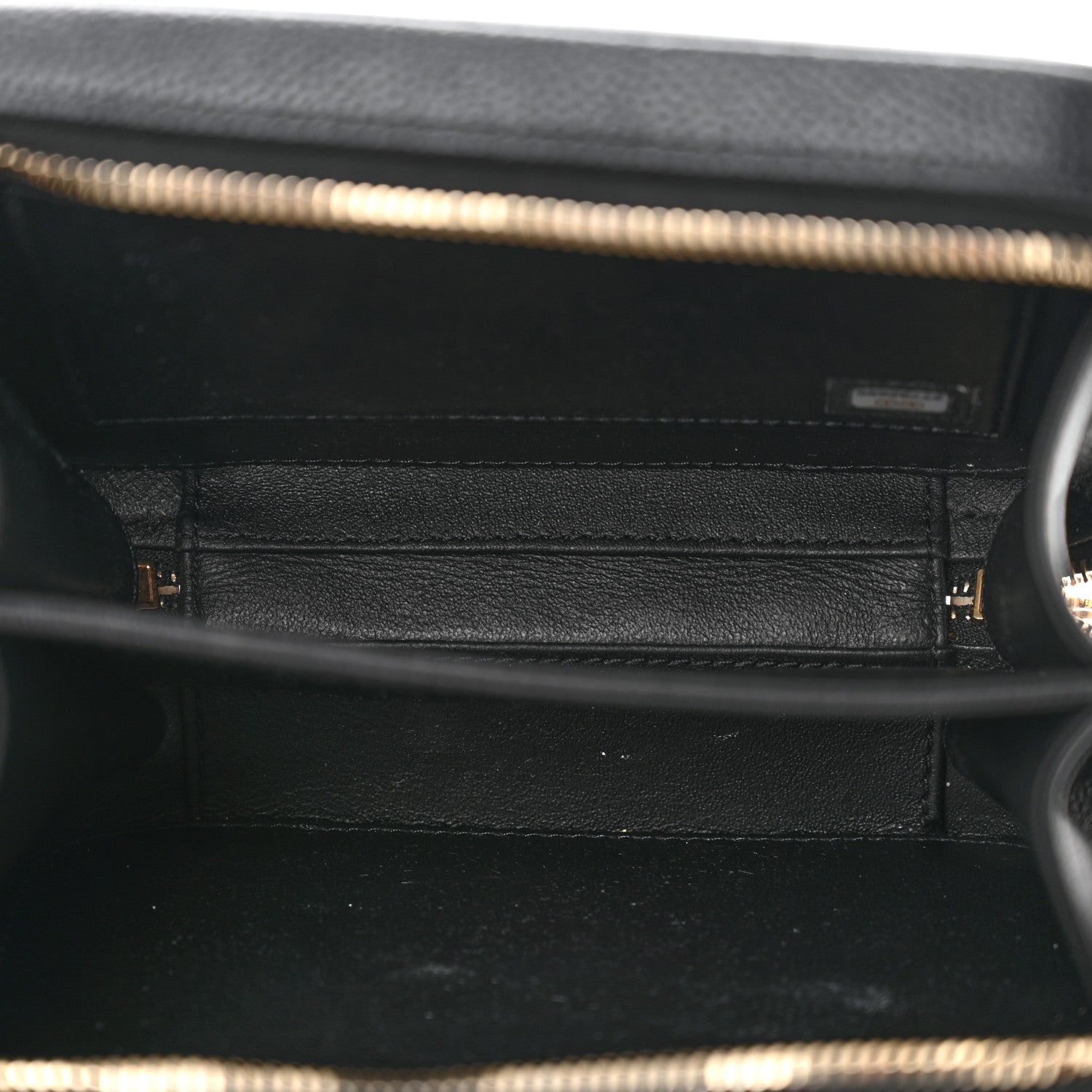 Chanel Caviar Quilted Small CC Filigree Vanity Case Black 4 of 11