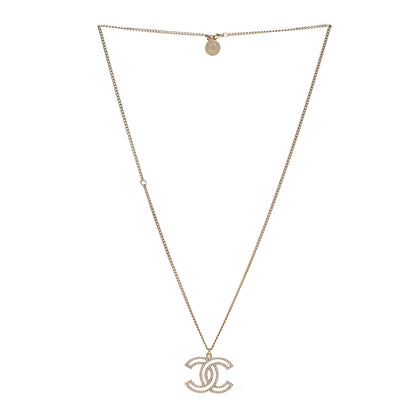 Chanel Crystal CC 100 Anniversary Necklace Gold 3 of 4
