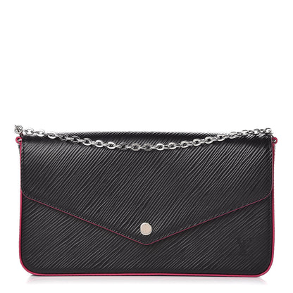 Louis Vuitton Epi Pochette Felicie Black Hot Pink 1 of 8