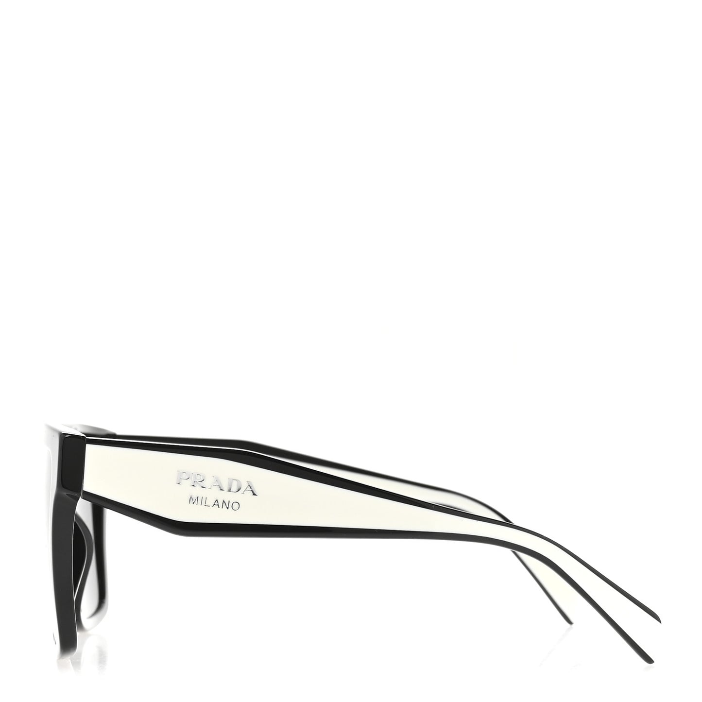 Acetate Square Sunglasses SPR 24Z Black White