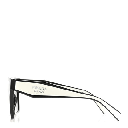 Prada Acetate Square Sunglasses SPR 24Z Black White 3 of 8