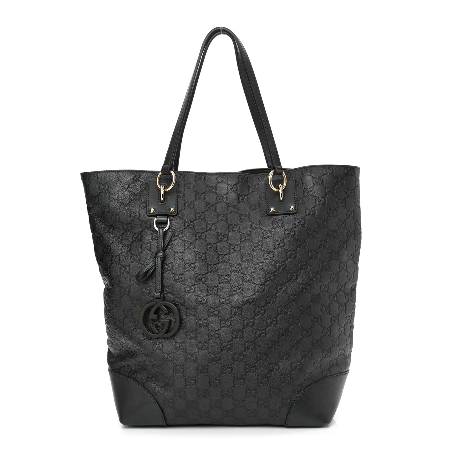 Guccissima Large Interlocking G Tote Dark Green
