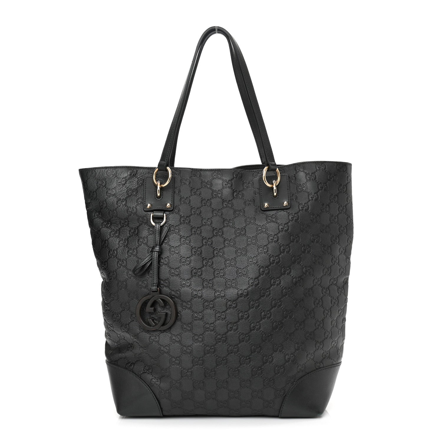 Gucci Guccissima Large Interlocking G Tote Dark Green 1 of 11