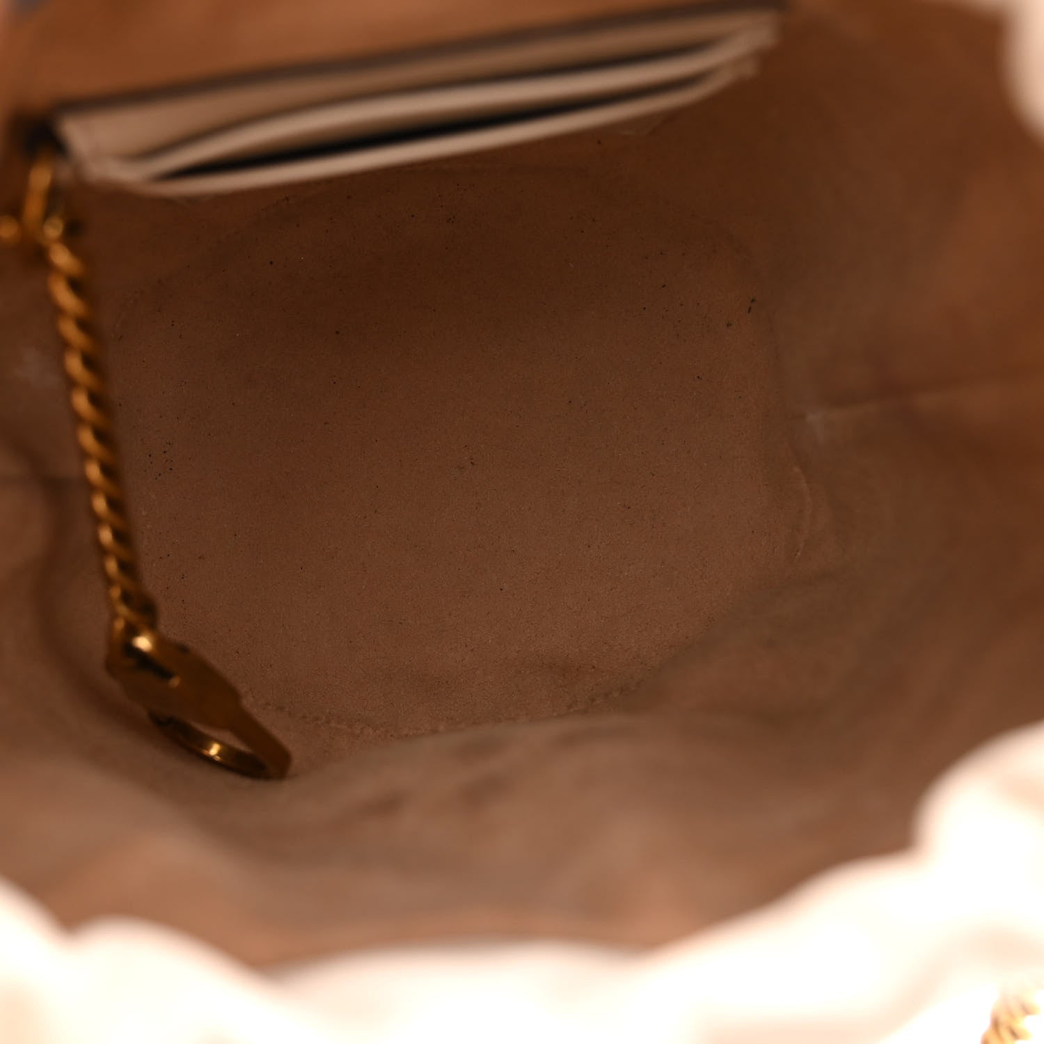 Gucci Calfskin Matelasse Mini GG Marmont 2.0 Bucket Bag White 5 of 10