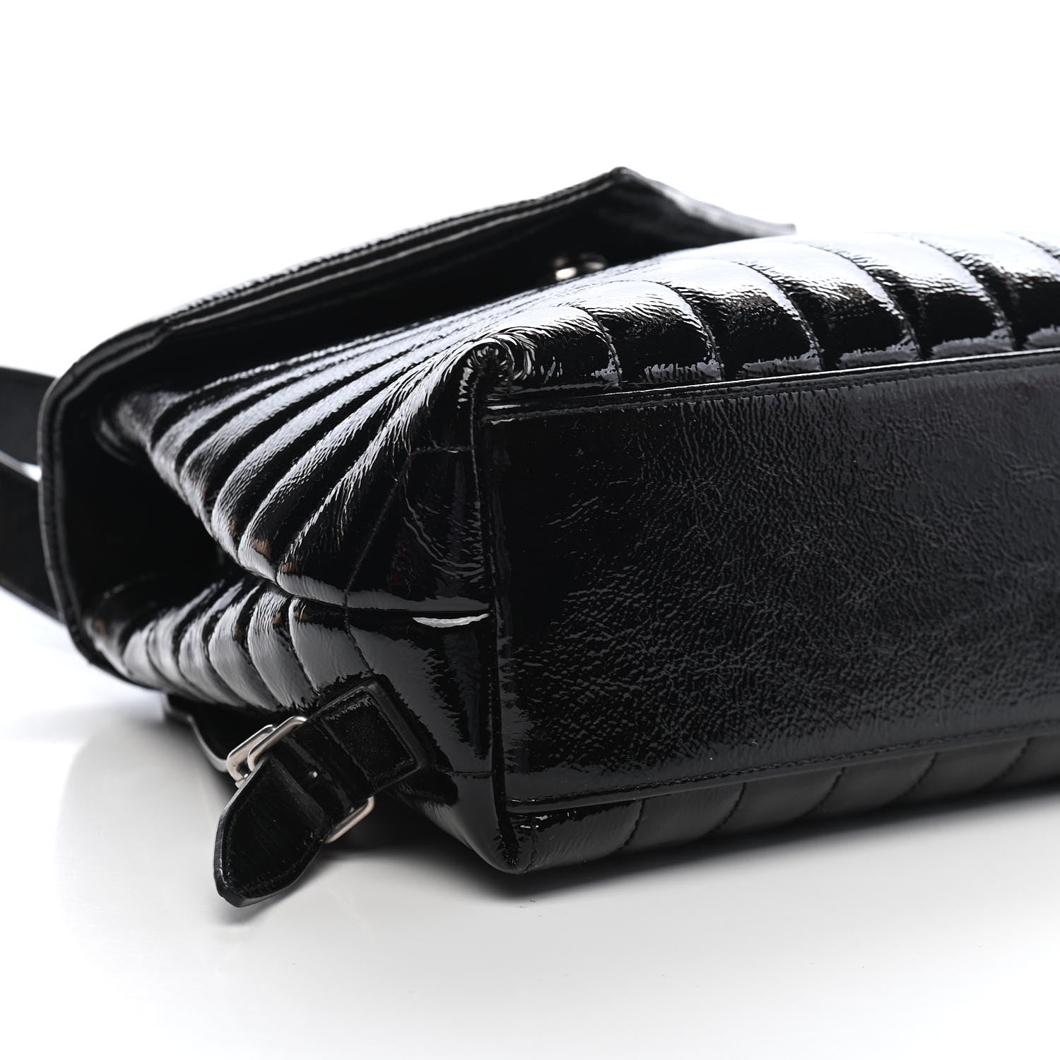 Saint Laurent Patent Y Quilted Monogram Small Loulou Backpack Black 7 of 8