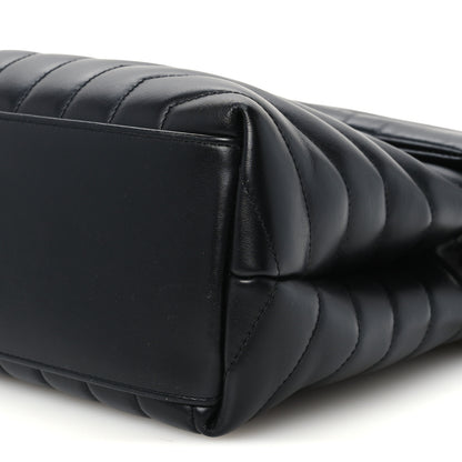 Saint Laurent Calfskin Y Quilted Monogram Medium Loulou Chain Satchel Black 11 of 11