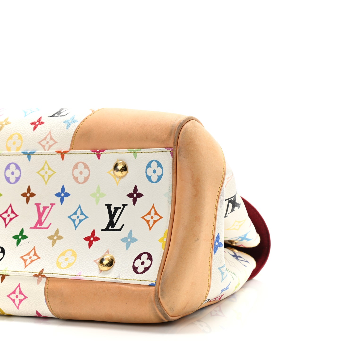 Monogram Multicolor Beverly GM White
