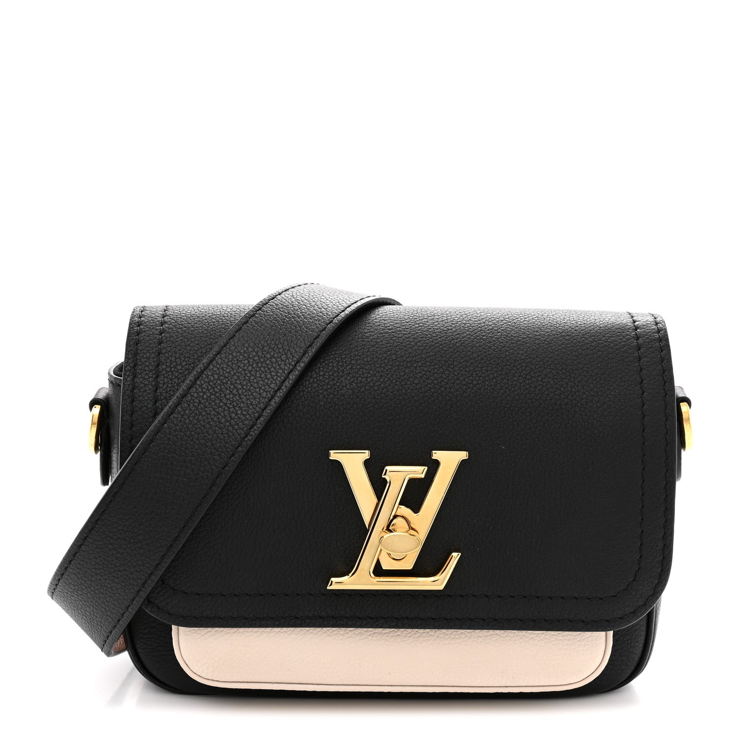 Louis Vuitton Grained Calfskin Lockme Tender Black 1 of 10