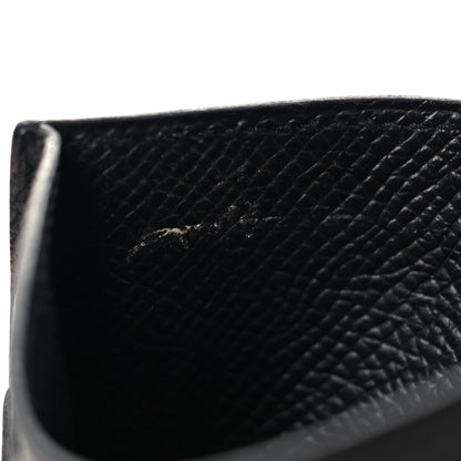 Hermes Epsom Citizen Twill Card Case Black 7 of 8