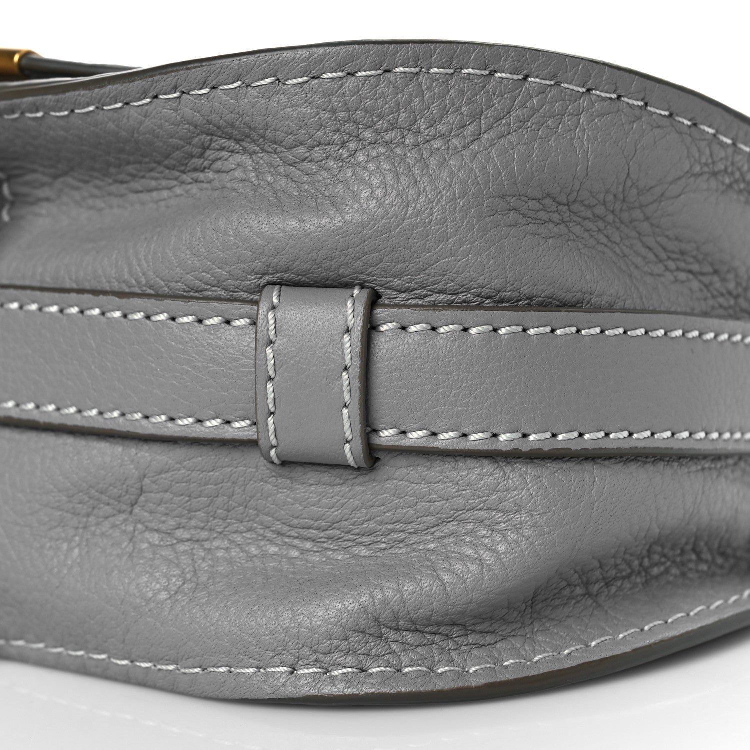 Chloe Calfskin Mini Marcie Round Crossbody Bag Cashmere Grey 9 of 9