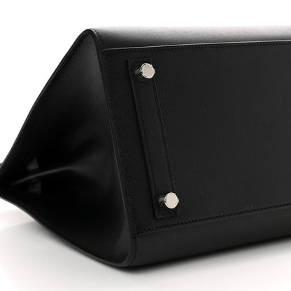 Hermes Madame Calfskin Birkin Sellier 30 Black 9 of 12