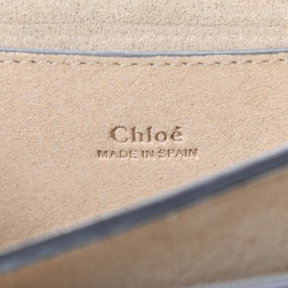 Chloe Suede Calfskin Small Faye Shoulder Bag Motty Grey 6 of 9