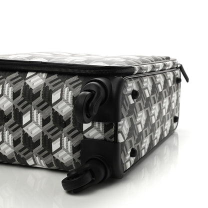 MCM Canvas Monogram Small Cabin Traveler Trolley Suitcase Black White 8 of 9