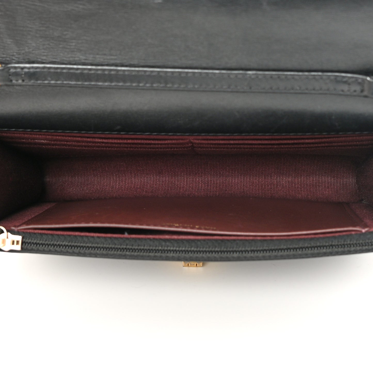 Aged Calfskin Quilted Reissue Wallet On Chain WOC Black