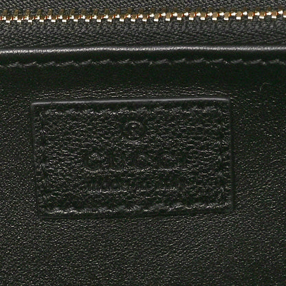 Gucci Sakai Be Green Calfskin Shearling Horsebit 1955 Shoulder Bag Black 6 of 10
