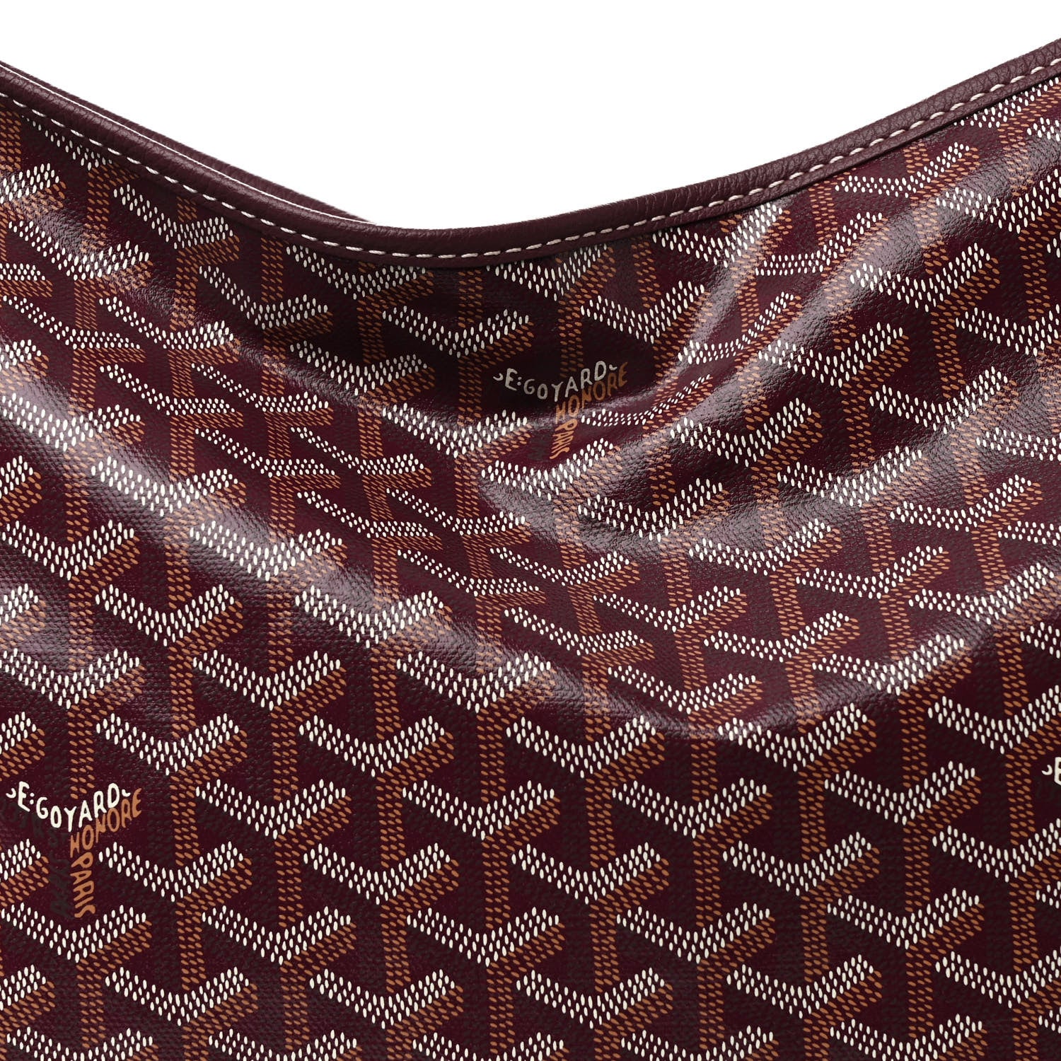 Goyard Goyardine Boheme Hobo Burgundy 10 of 12