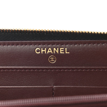 Chanel Caviar Quilted Large Gusset Zip Around Wallet Black 6 of 9