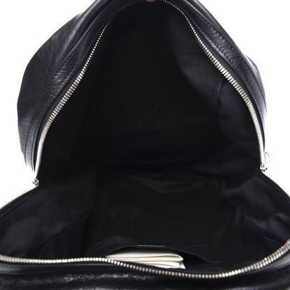 Gucci Fluffy Calfskin Mesh Nylon Medium Morpheus Double Buckle Backpack Black 4 of 9