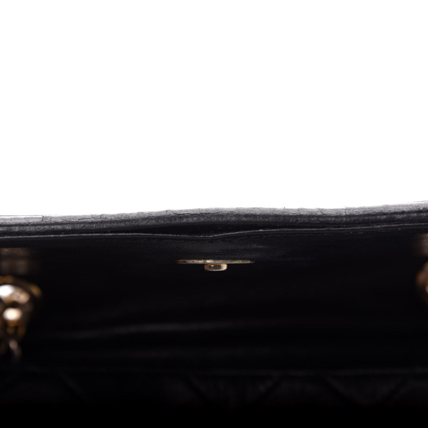 Lambskin Quilted Tassel Shoulder Flap Bag Black