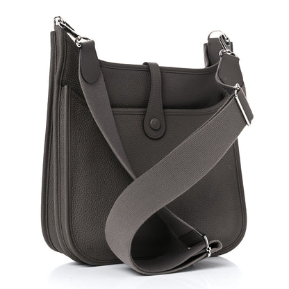 Hermes Taurillon Clemence Evelyne III PM Etain 3 of 10