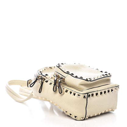 Valentino Garavani Pebbled Calfskin Mini Rockstud Backpack Ivory 4 of 9