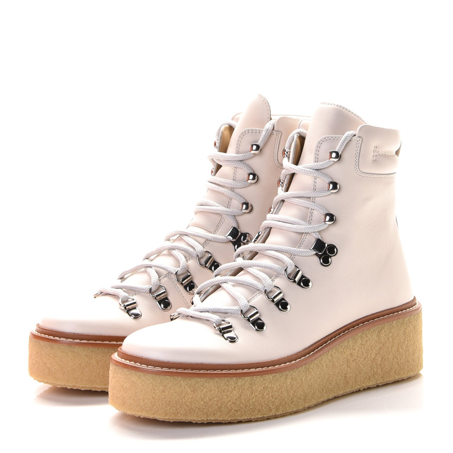 Hermes Calfskin Discovery Ankle Boot 36 White 3 of 7