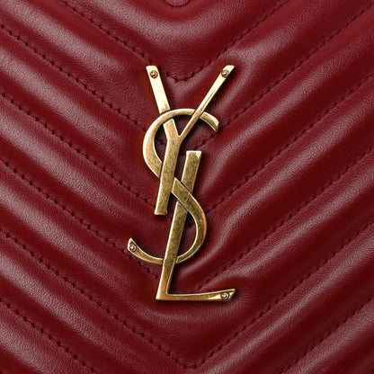 Saint Laurent Calfskin Matelasse Monogram Lou Camera Bag Rouge Eros 16 of 17