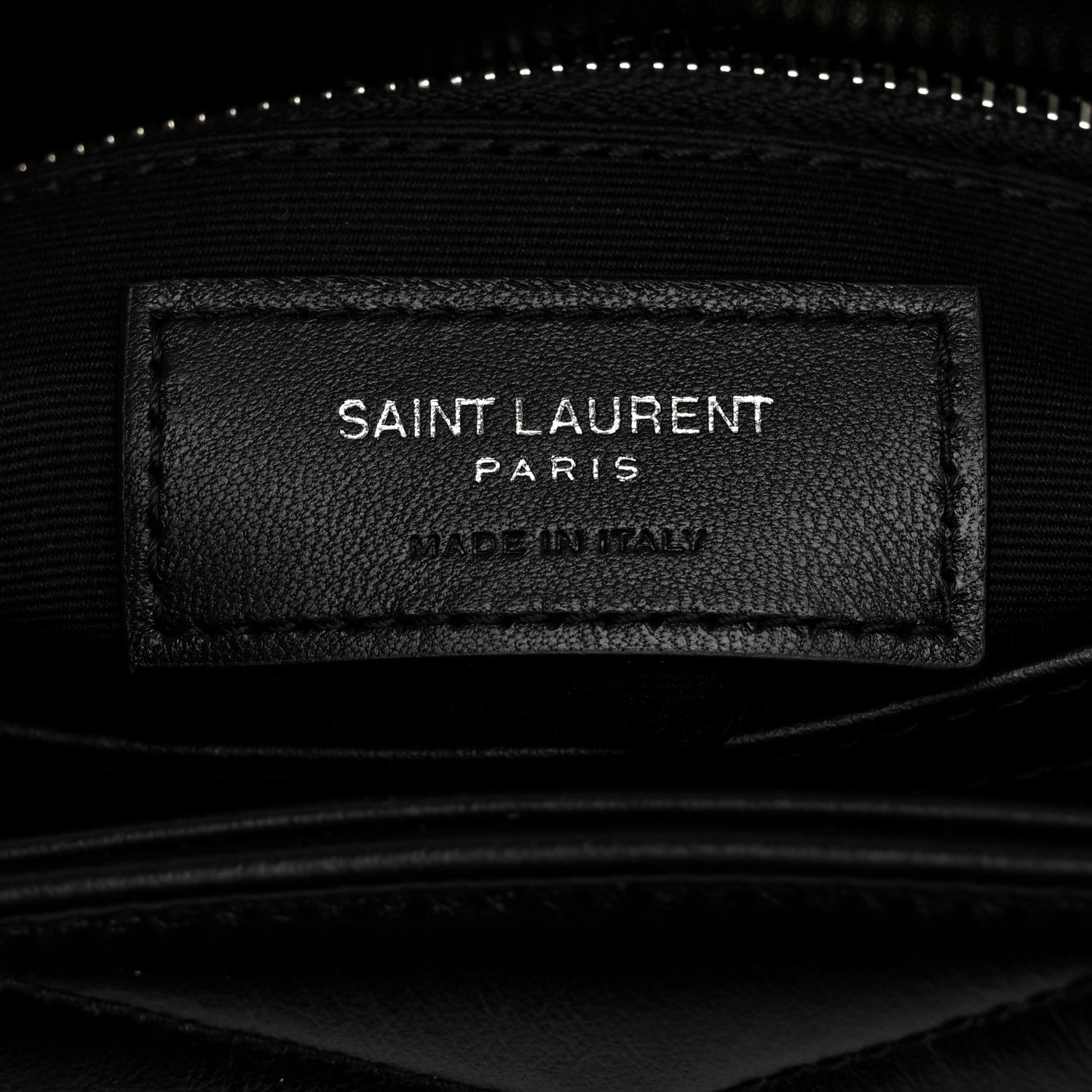 Saint Laurent Calfskin Y Quilted Monogram Toy Loulou Crossbody Bag Black 8 of 11